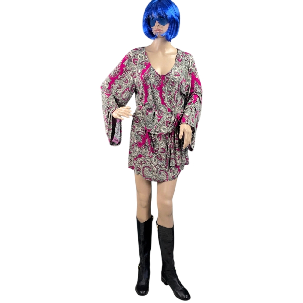Karl Lagerfeld Paisley Dress, Rare,  Hard To Find! - Picture 13 of 16